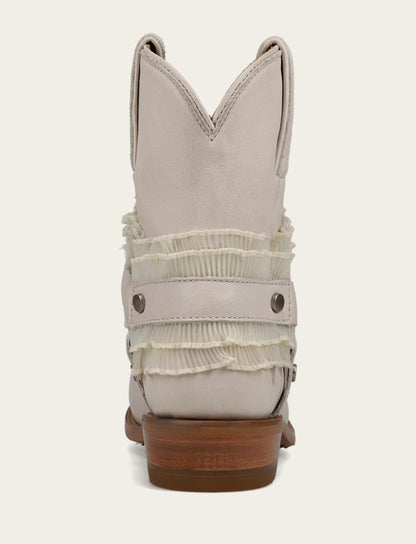Frye Value | Women's Ivory Billy Harness Ruffle Boots