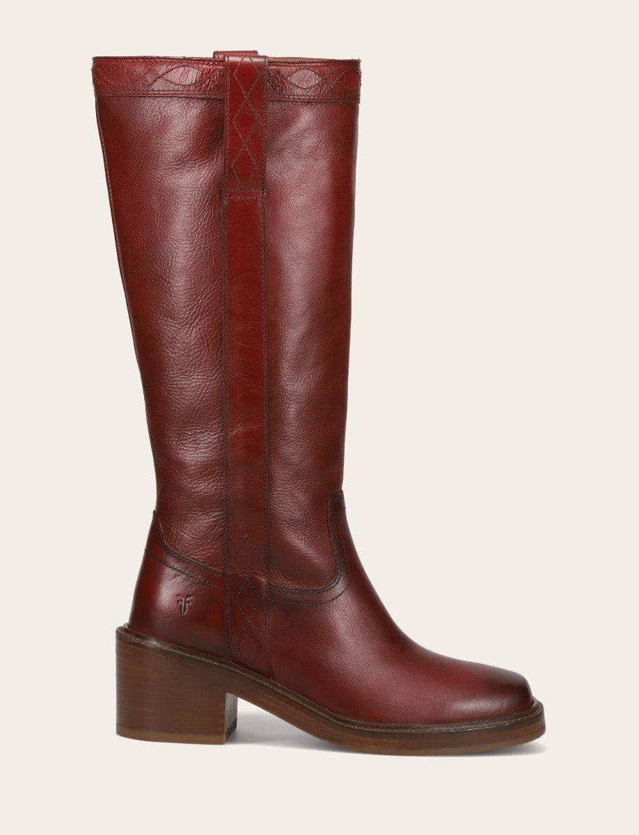 Frye Latest | Women's Merlot Kate Pull On Wide Calf Boot