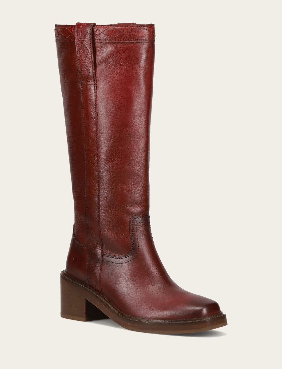 Frye Latest | Women's Merlot Kate Pull On Wide Calf Boot