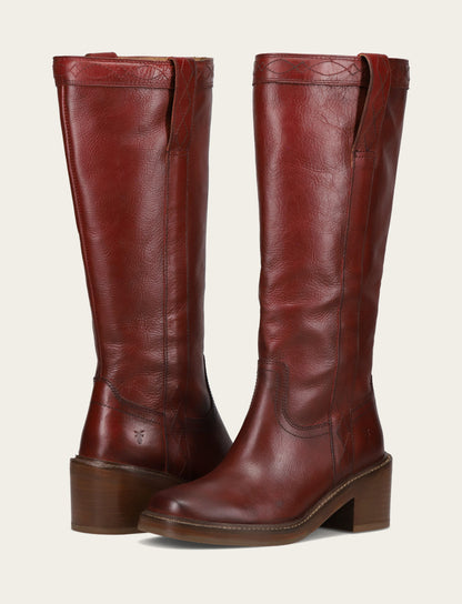 Frye Latest | Women's Merlot Kate Pull On Wide Calf Boot