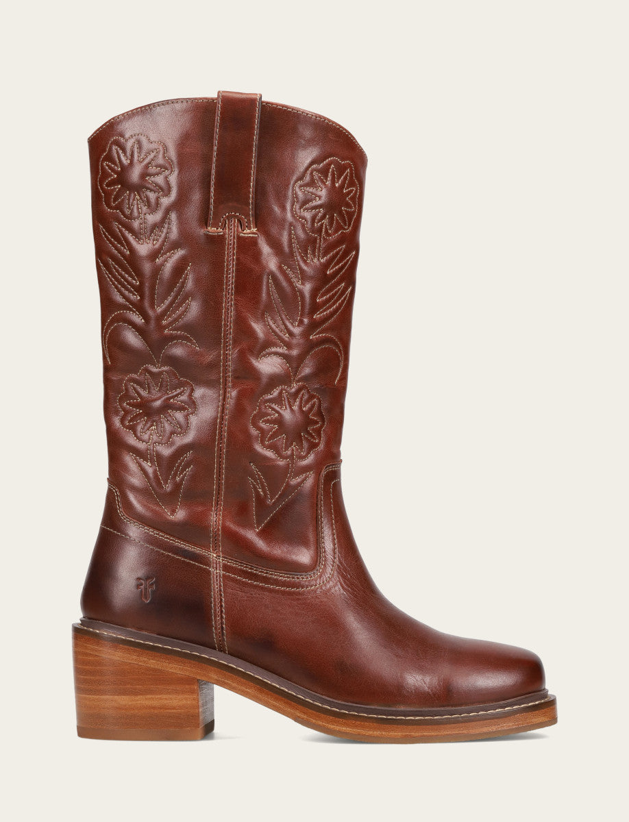 Frye Trending | Auburn Kate Deco Stitch Boot