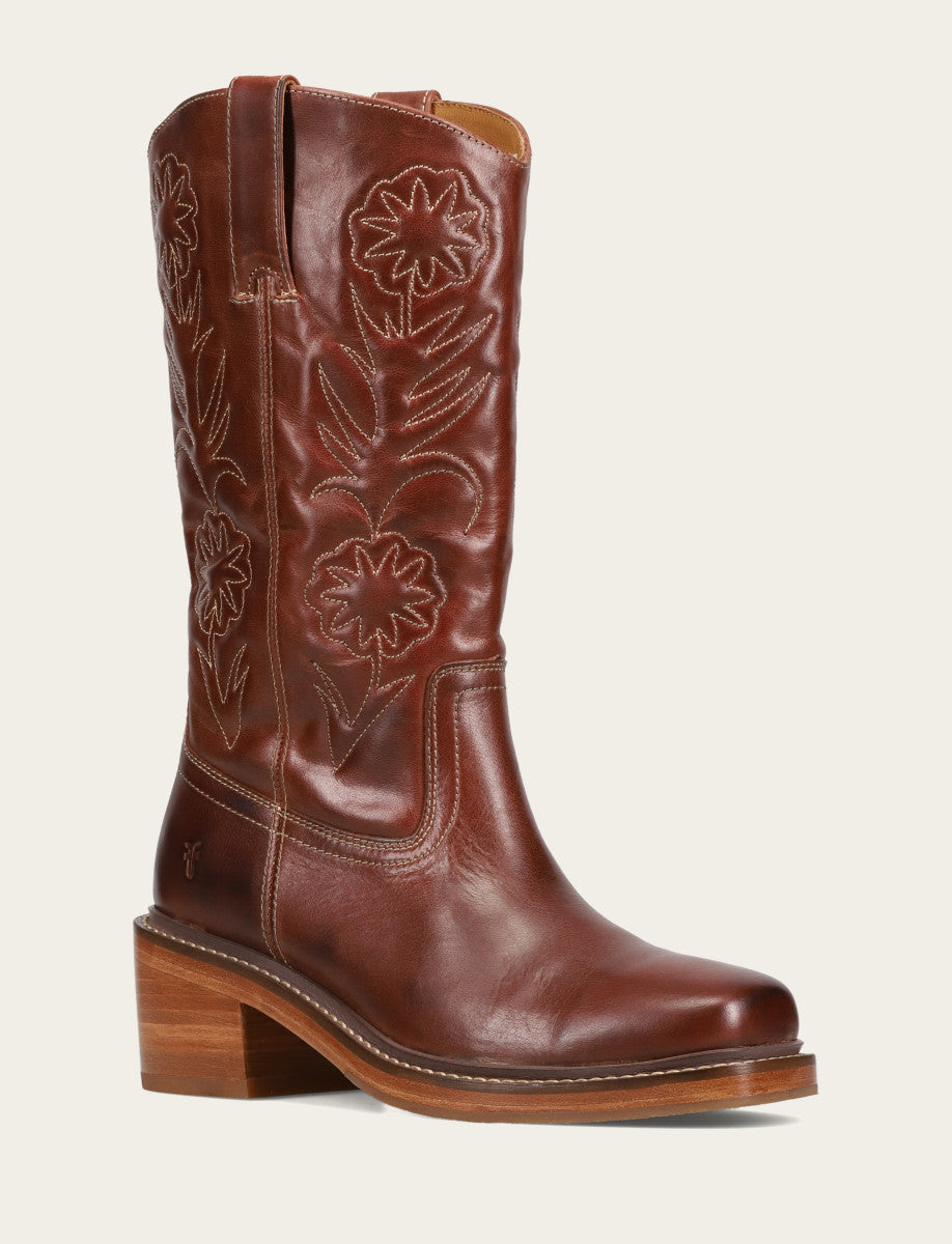 Frye Trending | Auburn Kate Deco Stitch Boot