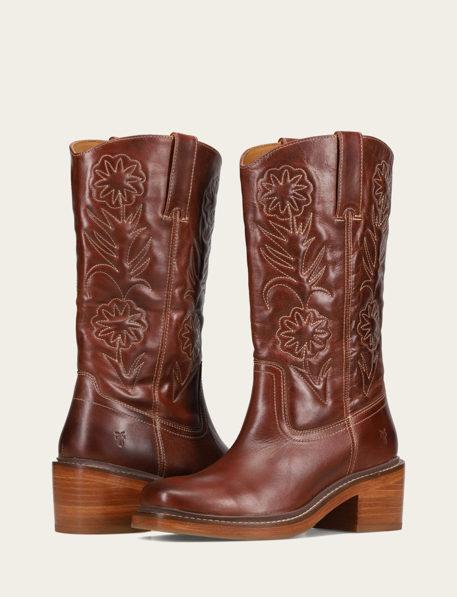Frye Trending | Auburn Kate Deco Stitch Boot