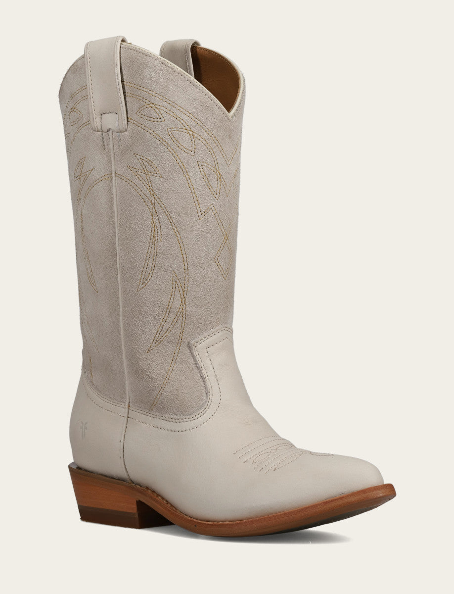 Frye Value | Ivory Billy Pull On Deco Stitch Boot