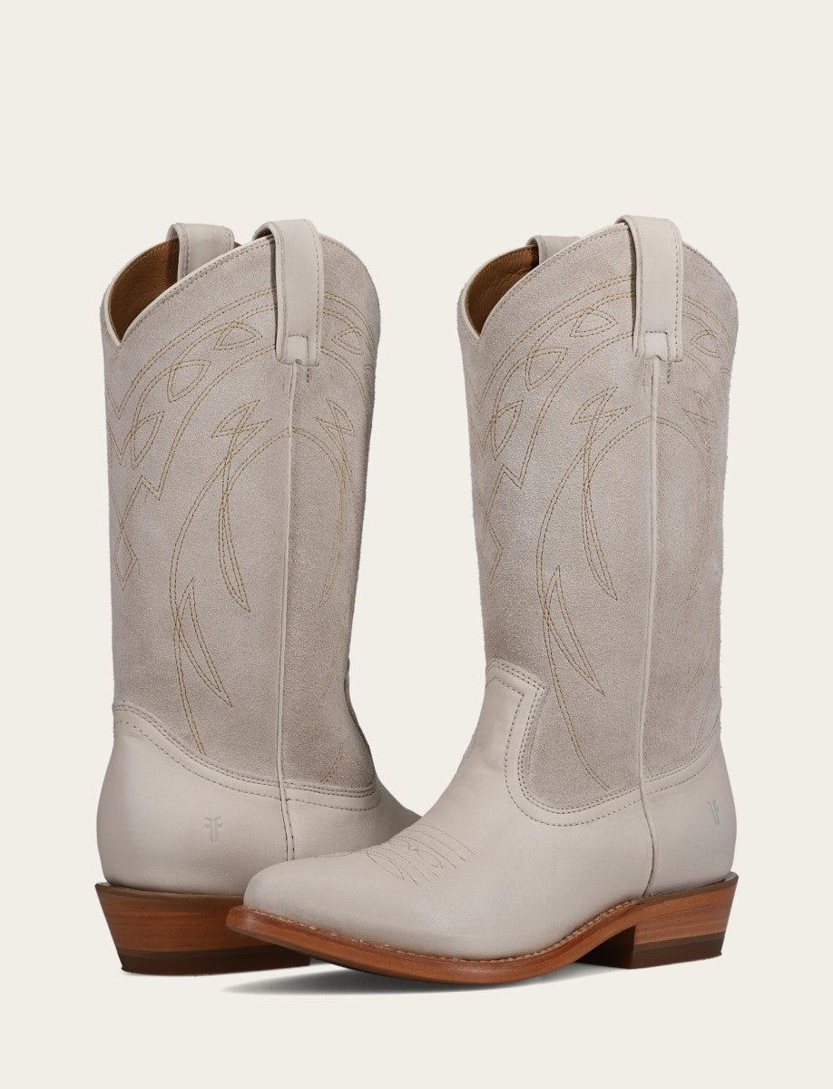 Frye Value | Ivory Billy Pull On Deco Stitch Boot