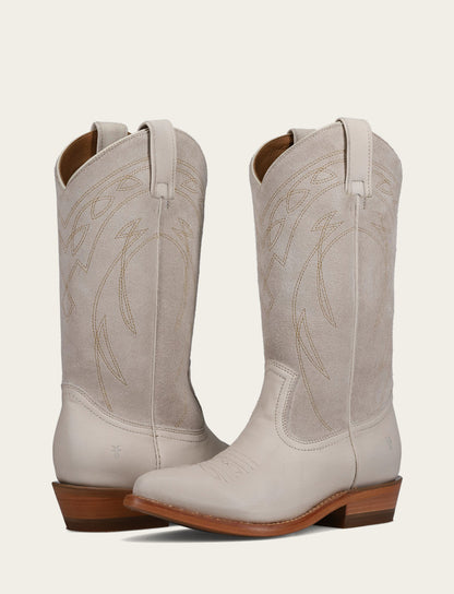 Frye Value | Ivory Billy Pull On Deco Stitch Boot