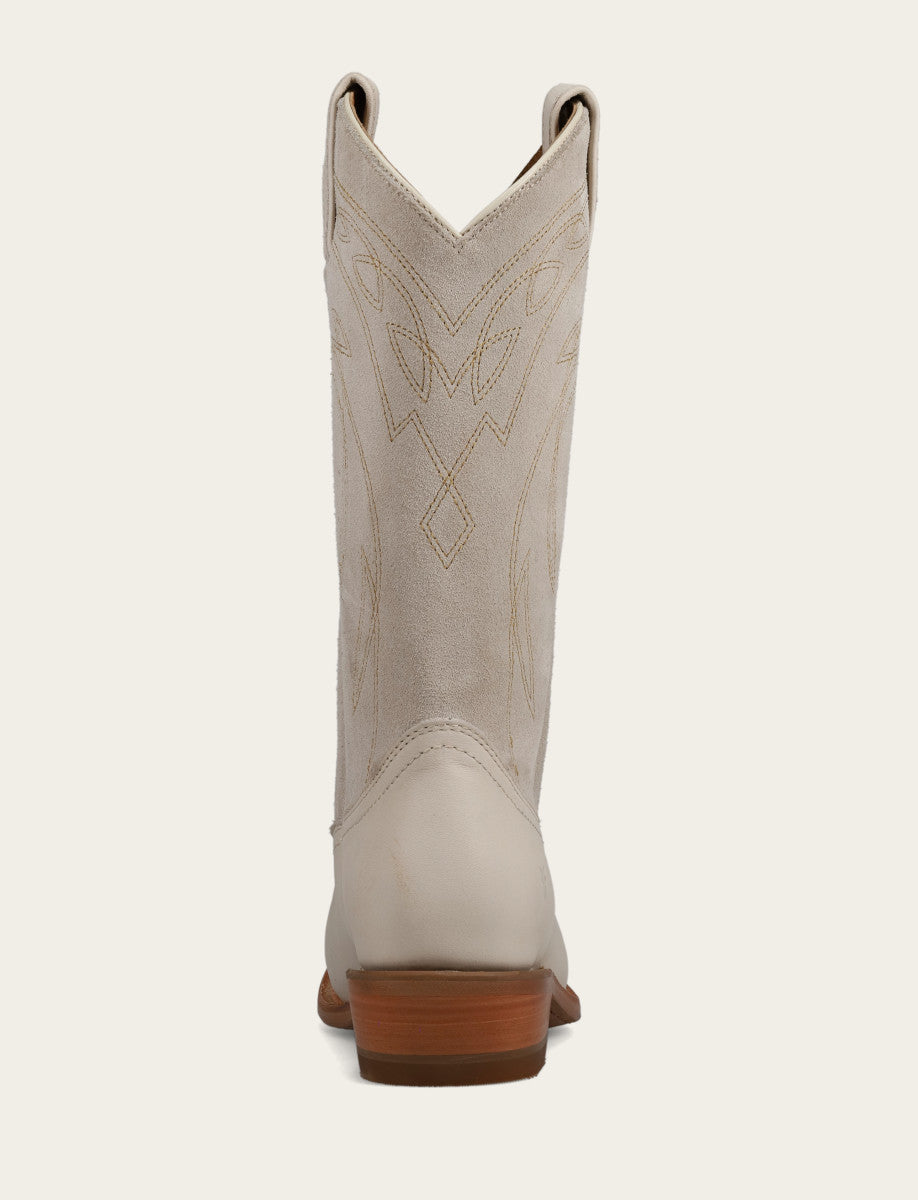 Frye Value | Ivory Billy Pull On Deco Stitch Boot