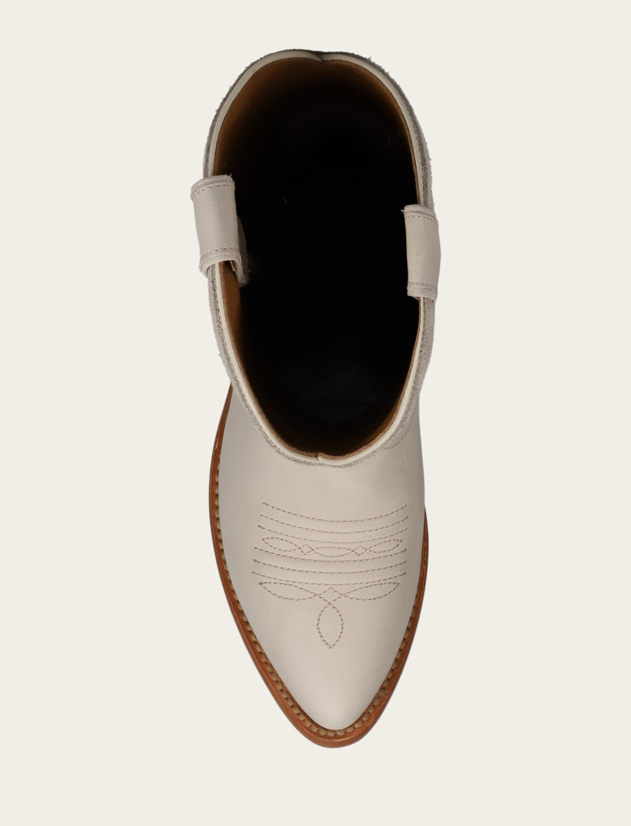 Frye Value | Ivory Billy Pull On Deco Stitch Boot