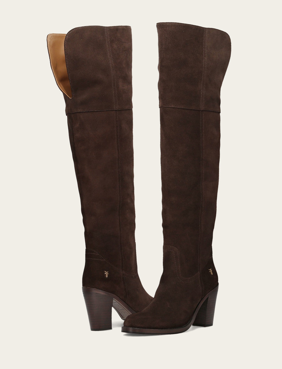 Frye Exclusive | Women's Dark Brown Corinne Over The Knee Boot