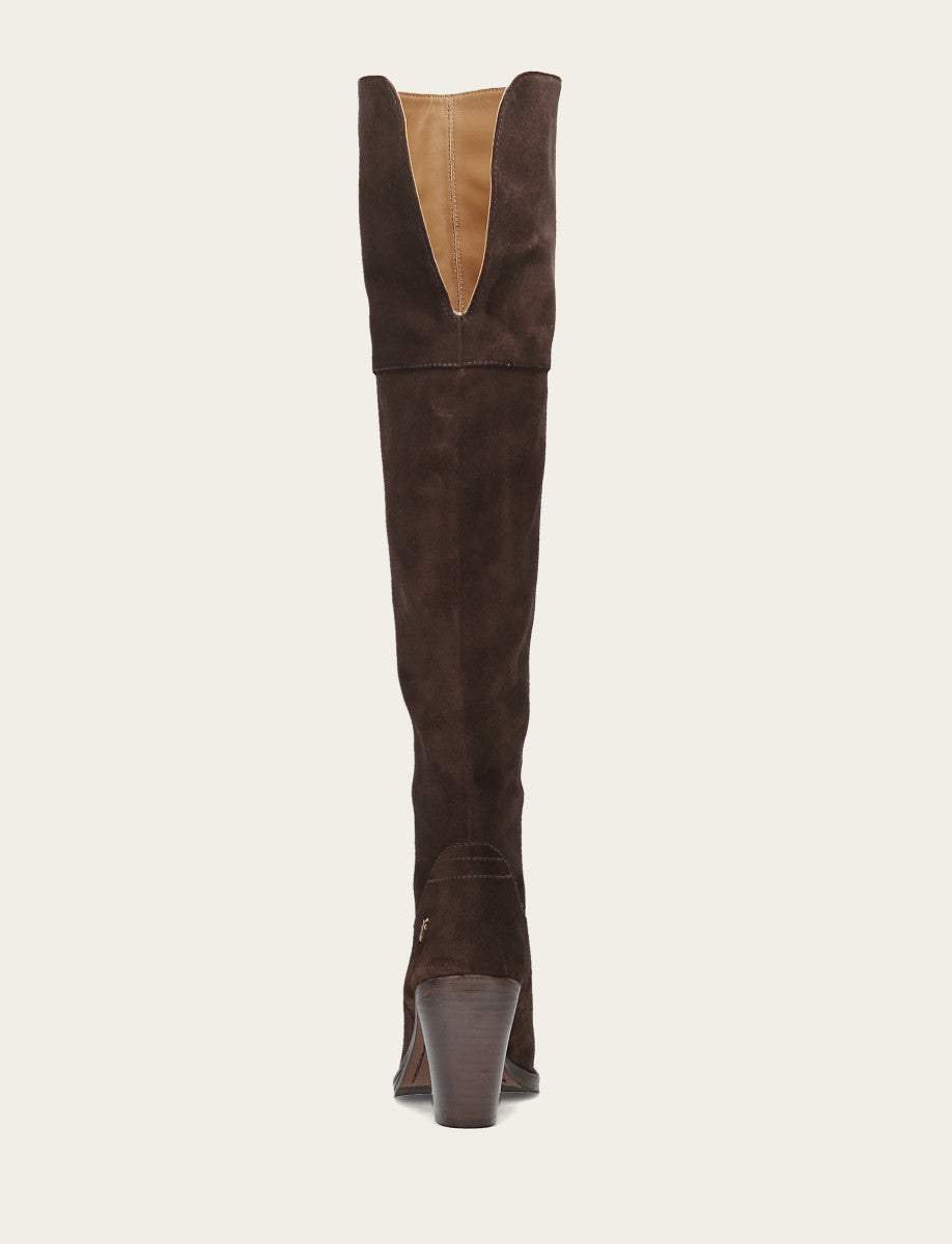 Frye Exclusive | Women's Dark Brown Corinne Over The Knee Boot