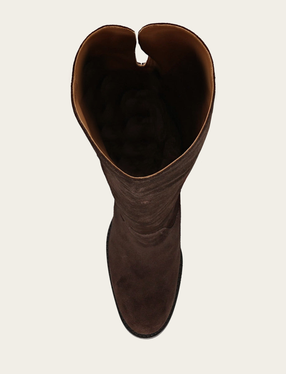 Frye Exclusive | Women's Dark Brown Corinne Over The Knee Boot