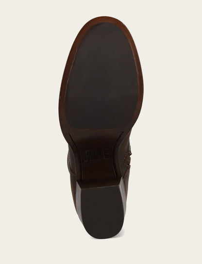 Frye Sale | Women's Distressed Dk Brown Jean Lace Up Boot