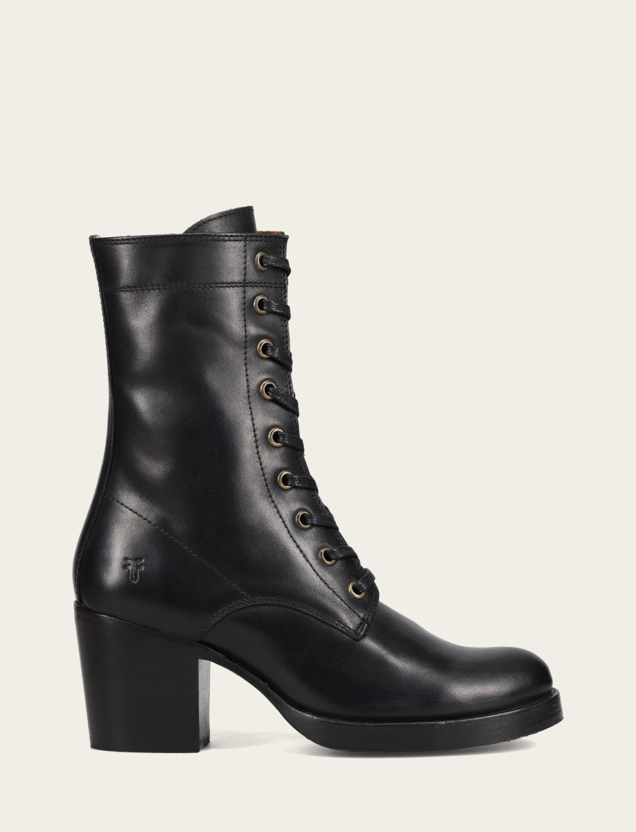 Frye Premium | Women's Black Jean Lace Up Boot