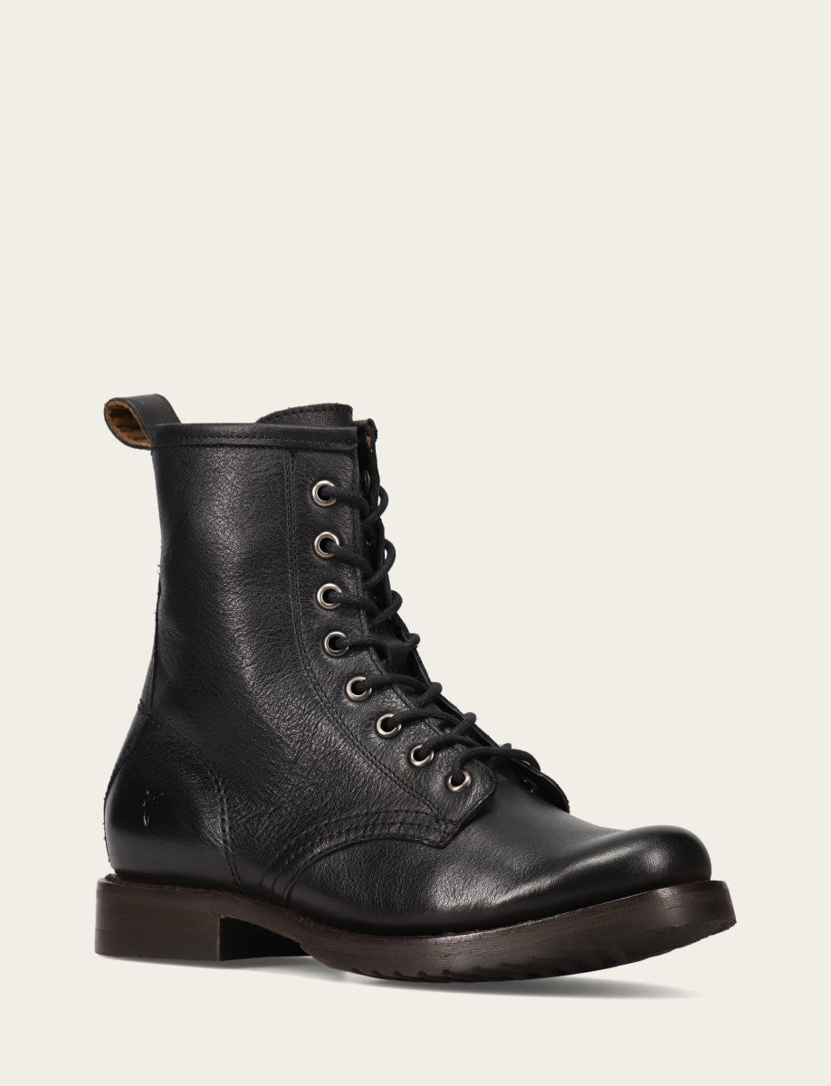 Frye Classic | Women's Black Veronica Flex Combat Booties