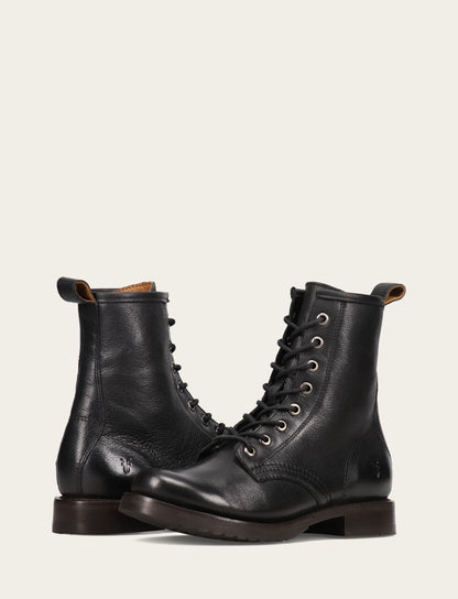 Frye Classic | Women's Black Veronica Flex Combat Booties