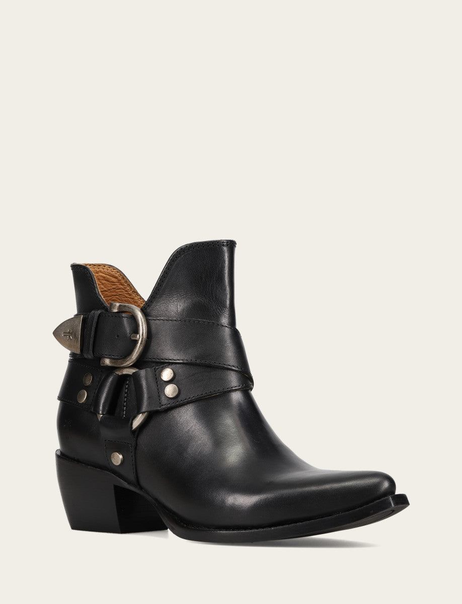Frye Quality | Women’s Black Sacha Multi-Strap Ankle Booties