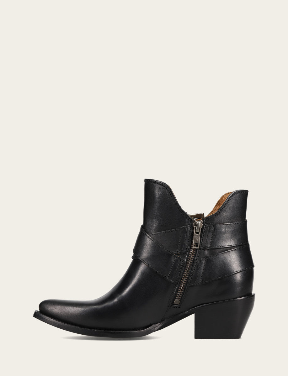 Frye Quality | Women’s Black Sacha Multi-Strap Ankle Booties