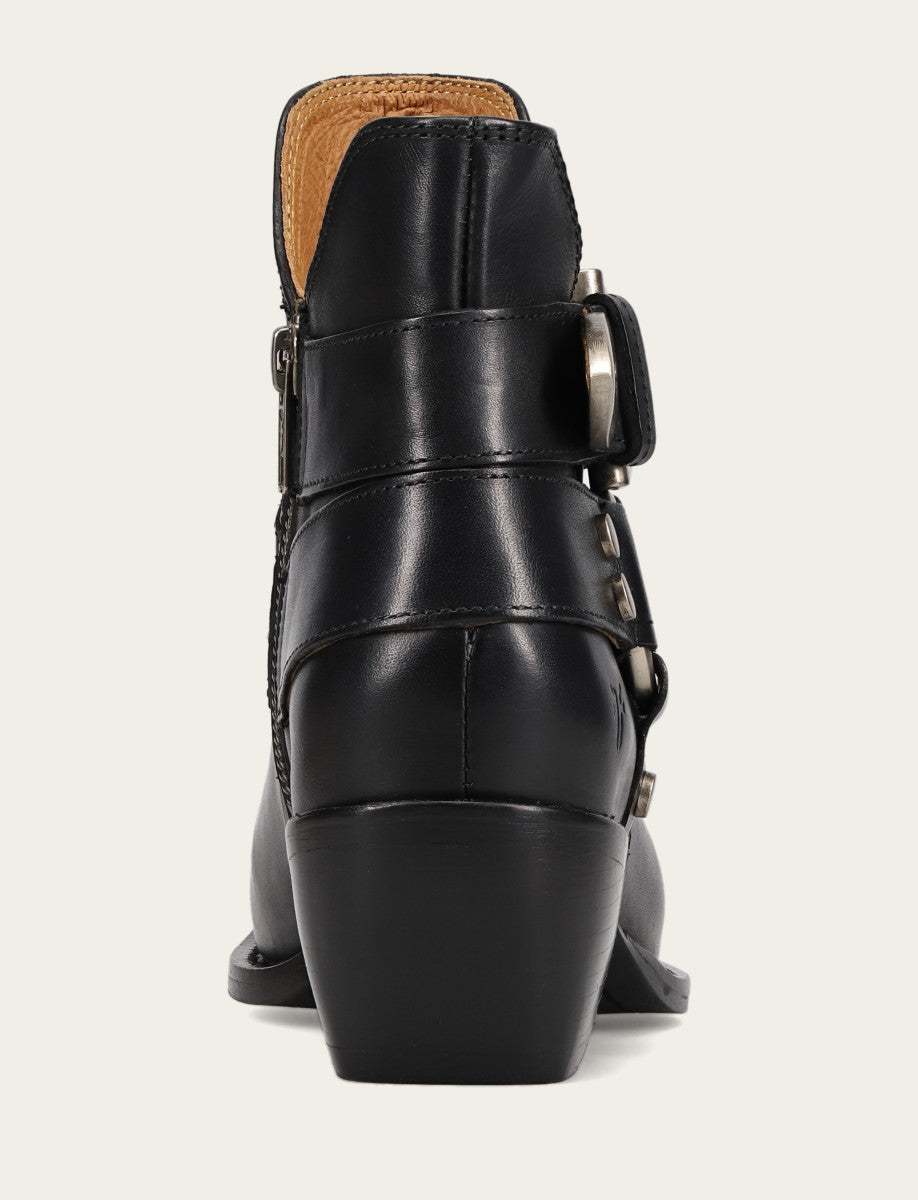 Frye Quality | Women’s Black Sacha Multi-Strap Ankle Booties