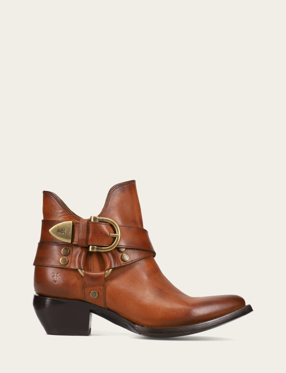 Frye Hot Sale | Women's Caramel Sacha Multi Strap Booties
