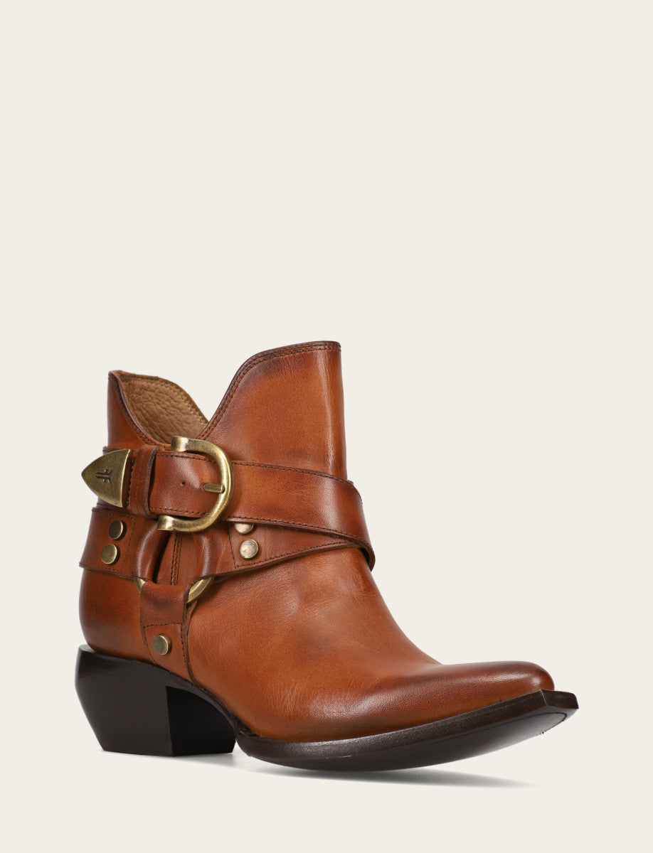 Frye Hot Sale | Women's Caramel Sacha Multi Strap Booties