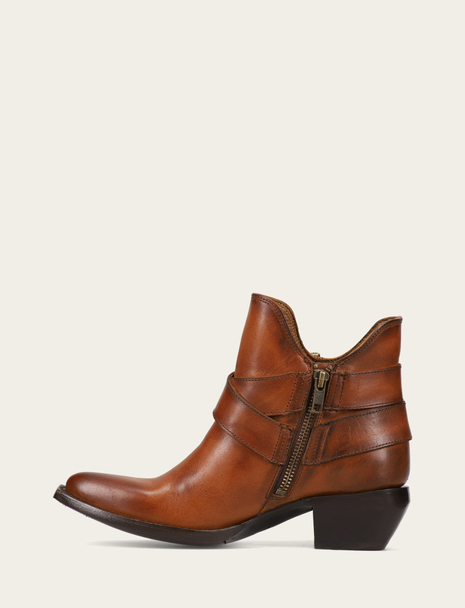 Frye Hot Sale | Women's Caramel Sacha Multi Strap Booties