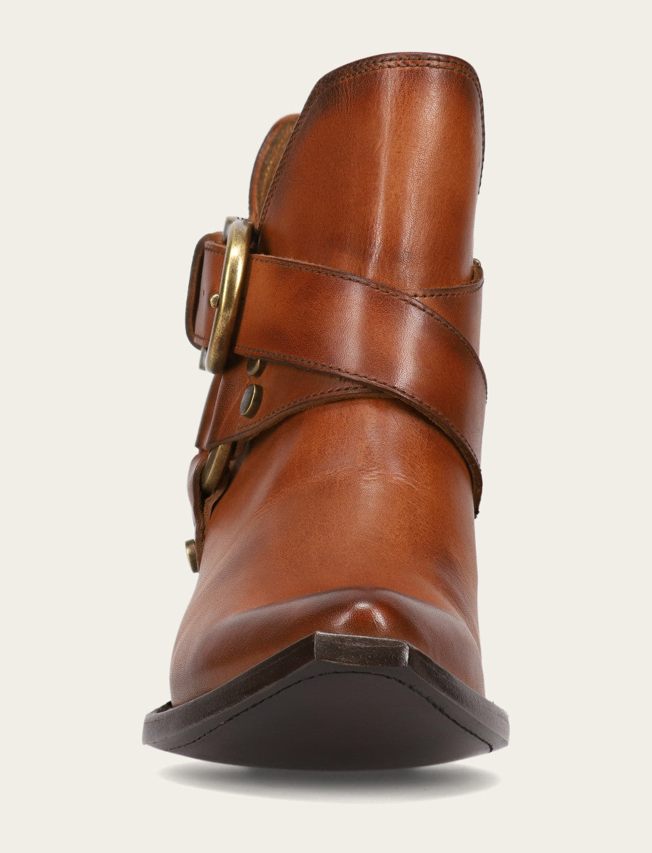 Frye Hot Sale | Women's Caramel Sacha Multi Strap Booties