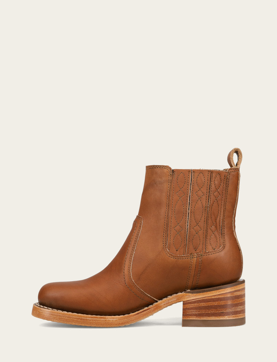 Frye Top Pick | Women's Saddle Campus Chelsea Booties