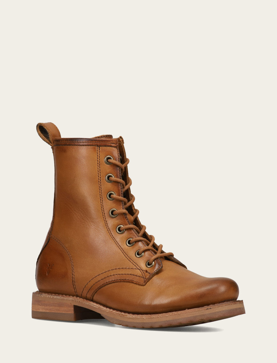 Frye Recommended | Women's Caramel Veronica Flex Combat Booties