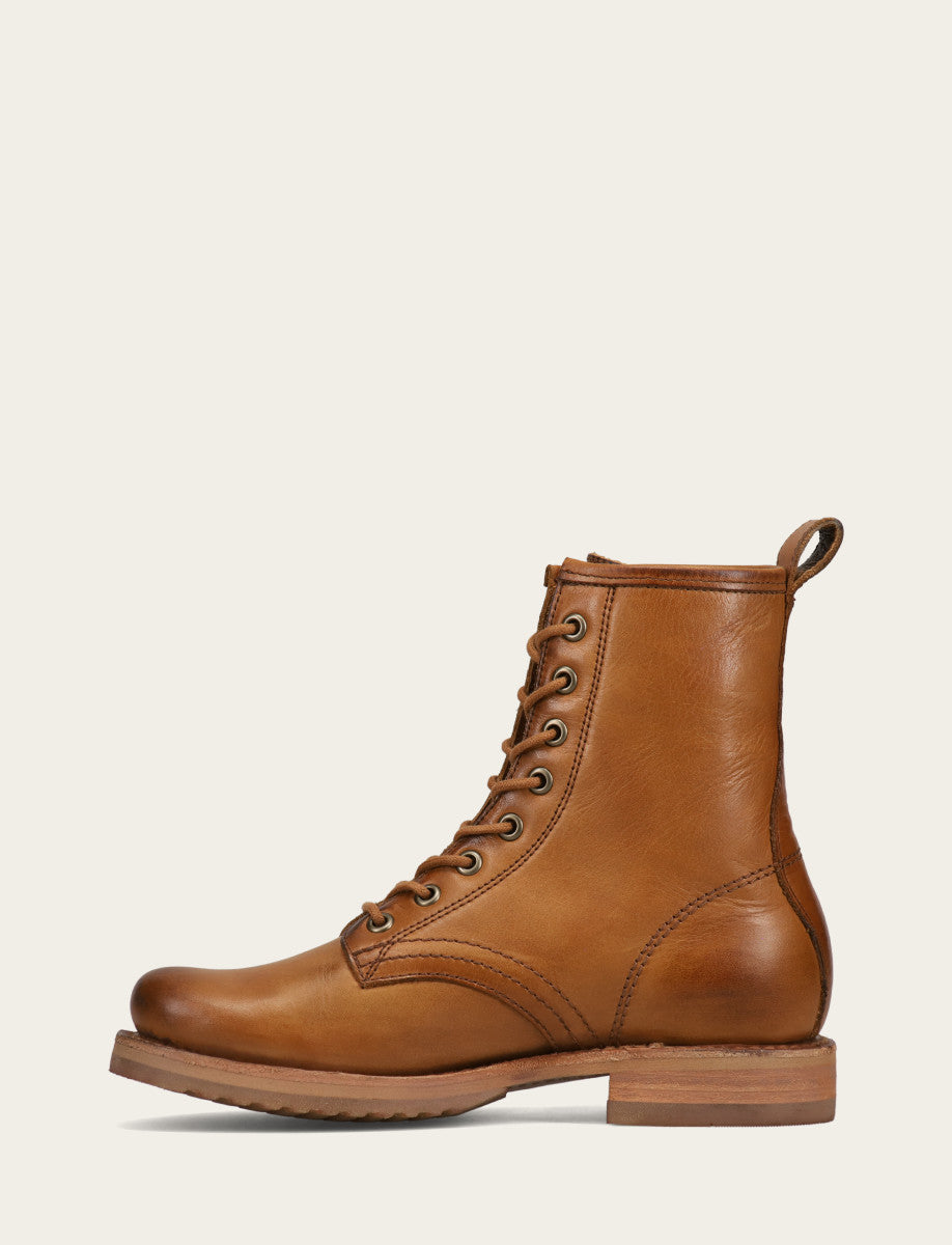 Frye Recommended | Women's Caramel Veronica Flex Combat Booties
