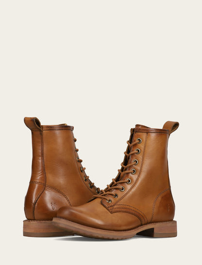 Frye Recommended | Women's Caramel Veronica Flex Combat Booties