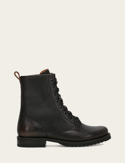 Frye Latest | Antique Brown Veronica Flex Combat Boot