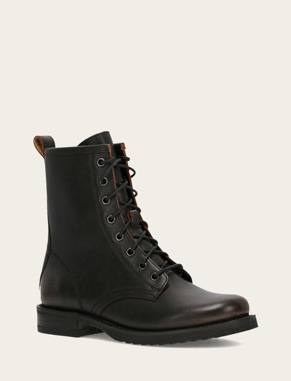 Frye Latest | Antique Brown Veronica Flex Combat Boot