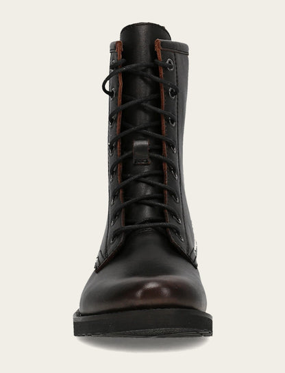 Frye Latest | Antique Brown Veronica Flex Combat Boot