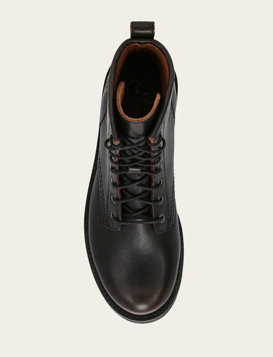 Frye Latest | Antique Brown Veronica Flex Combat Boot