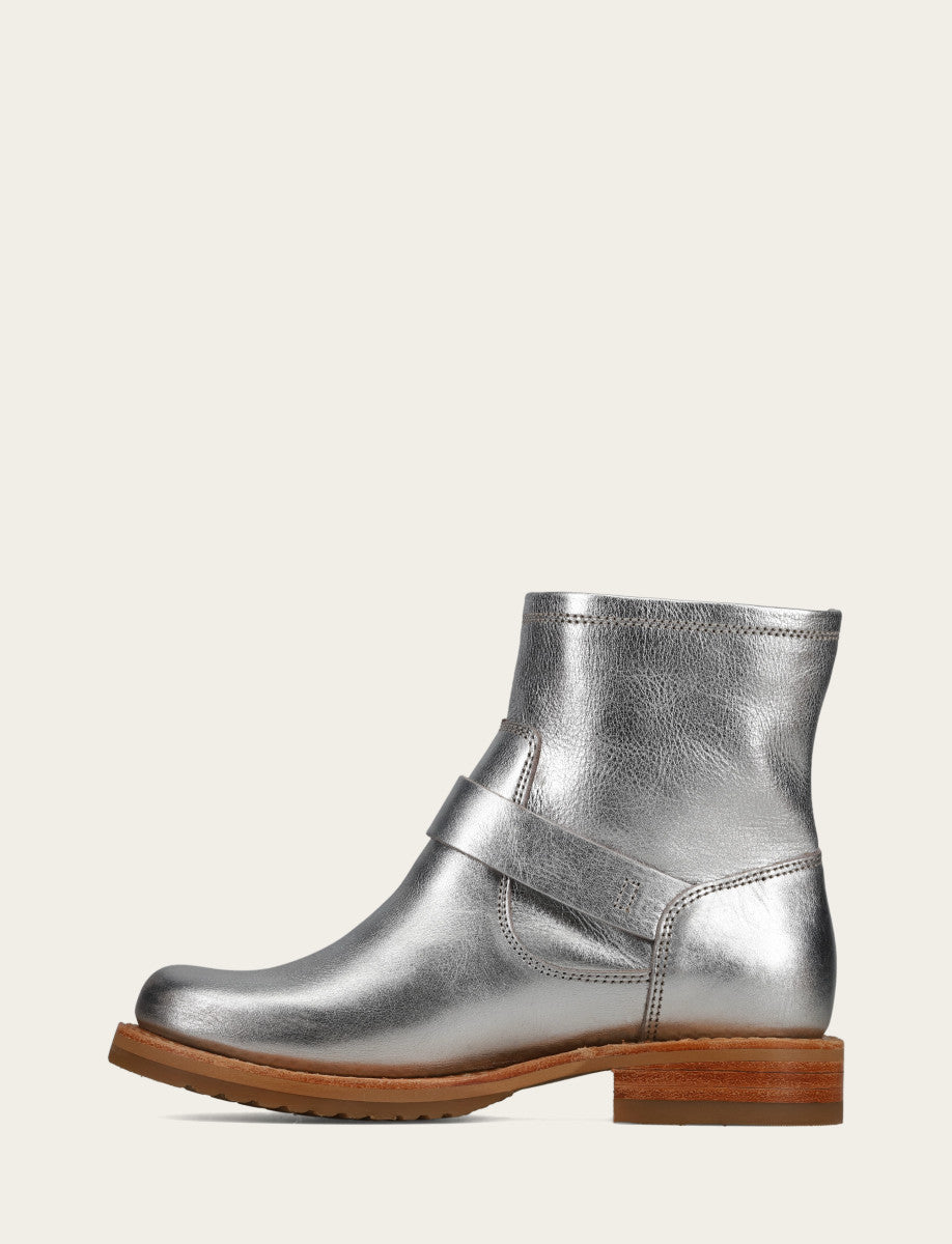 Frye Smart Buy | Women's Silver Veronica Flex Booties
