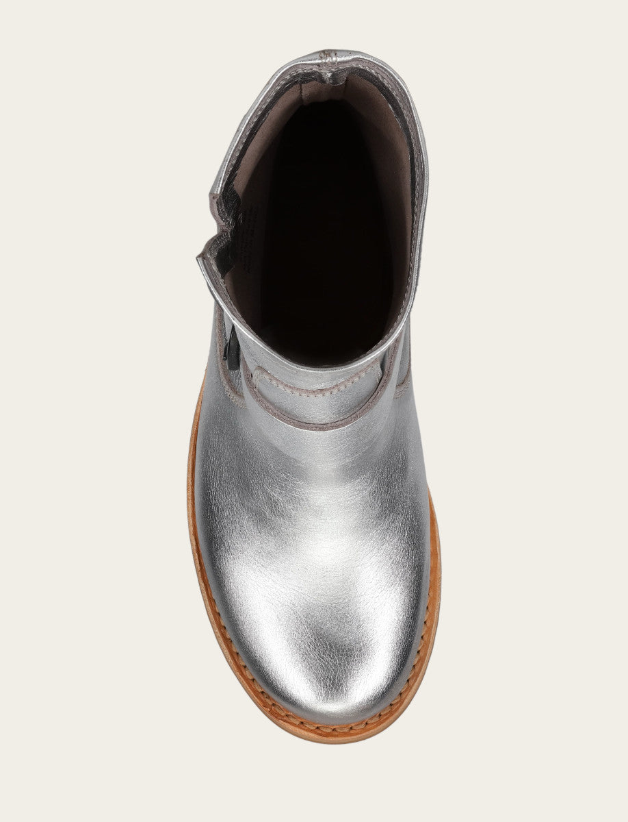 Frye Smart Buy | Women's Silver Veronica Flex Booties