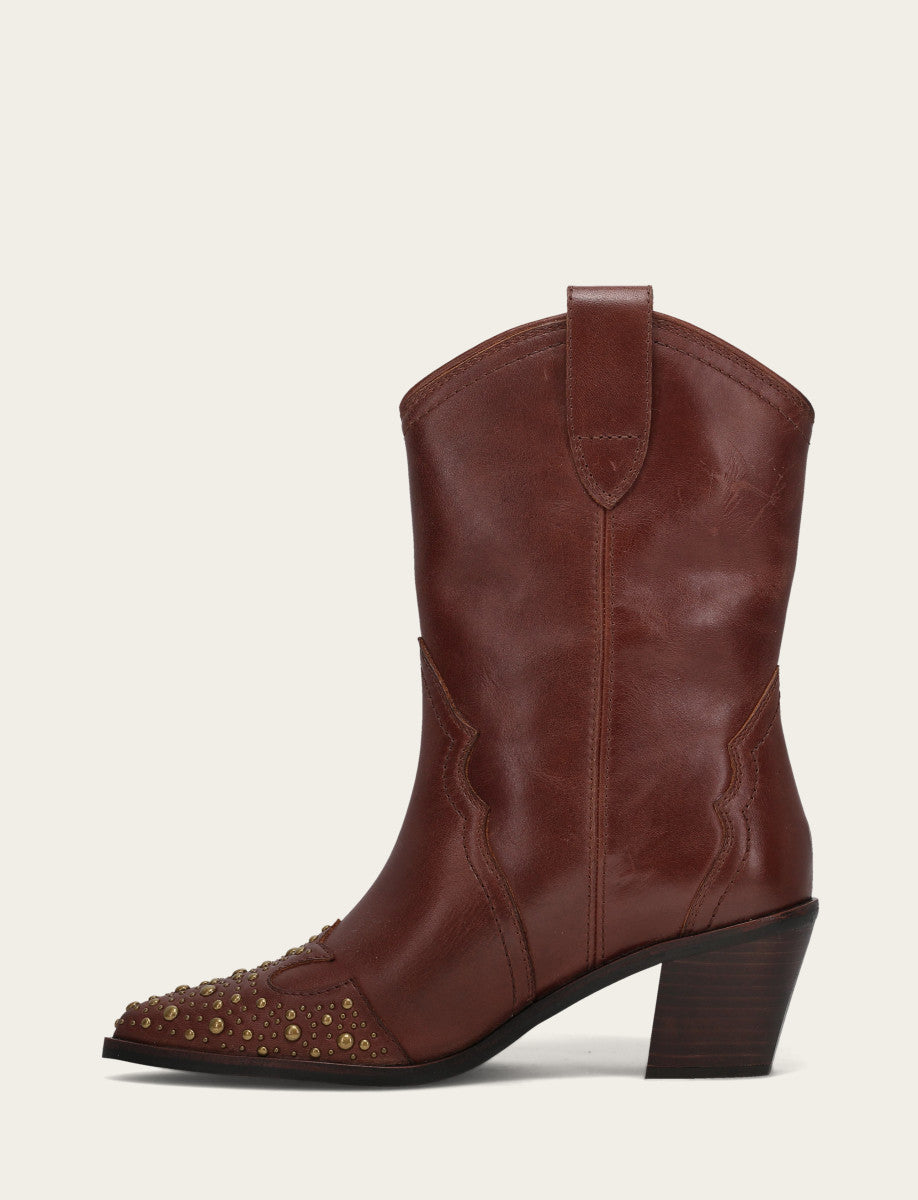 Frye Latest | Women's Saddle Sara Wingtip Stud Western Boots