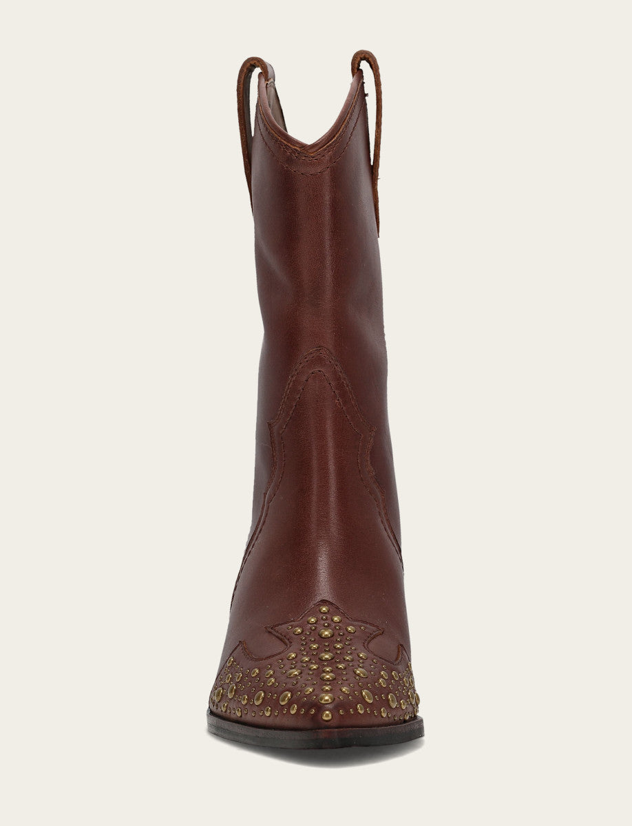 Frye Latest | Women's Saddle Sara Wingtip Stud Western Boots