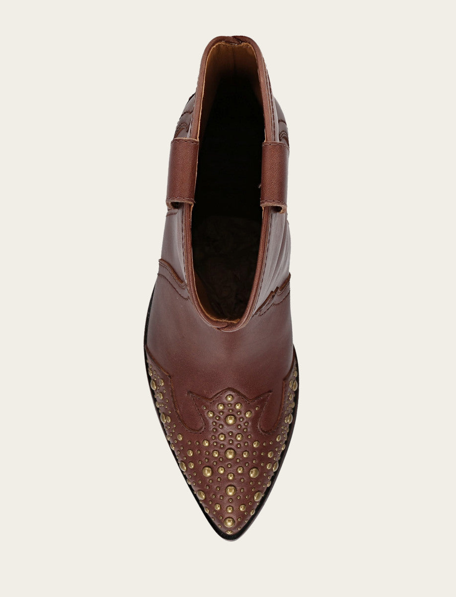 Frye Latest | Women's Saddle Sara Wingtip Stud Western Boots