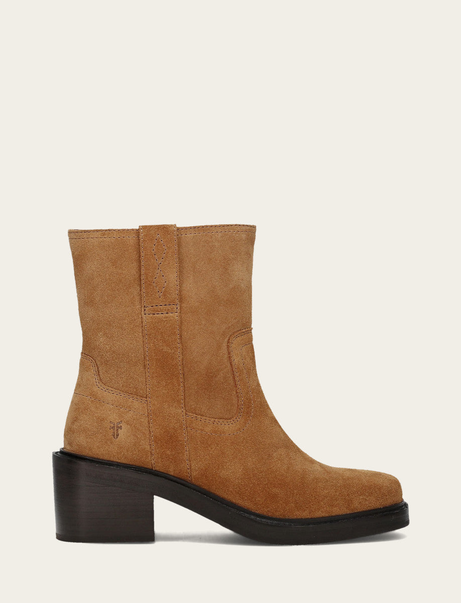 Frye Featured | Women's Toffee Kate Short Inside Zip Boot