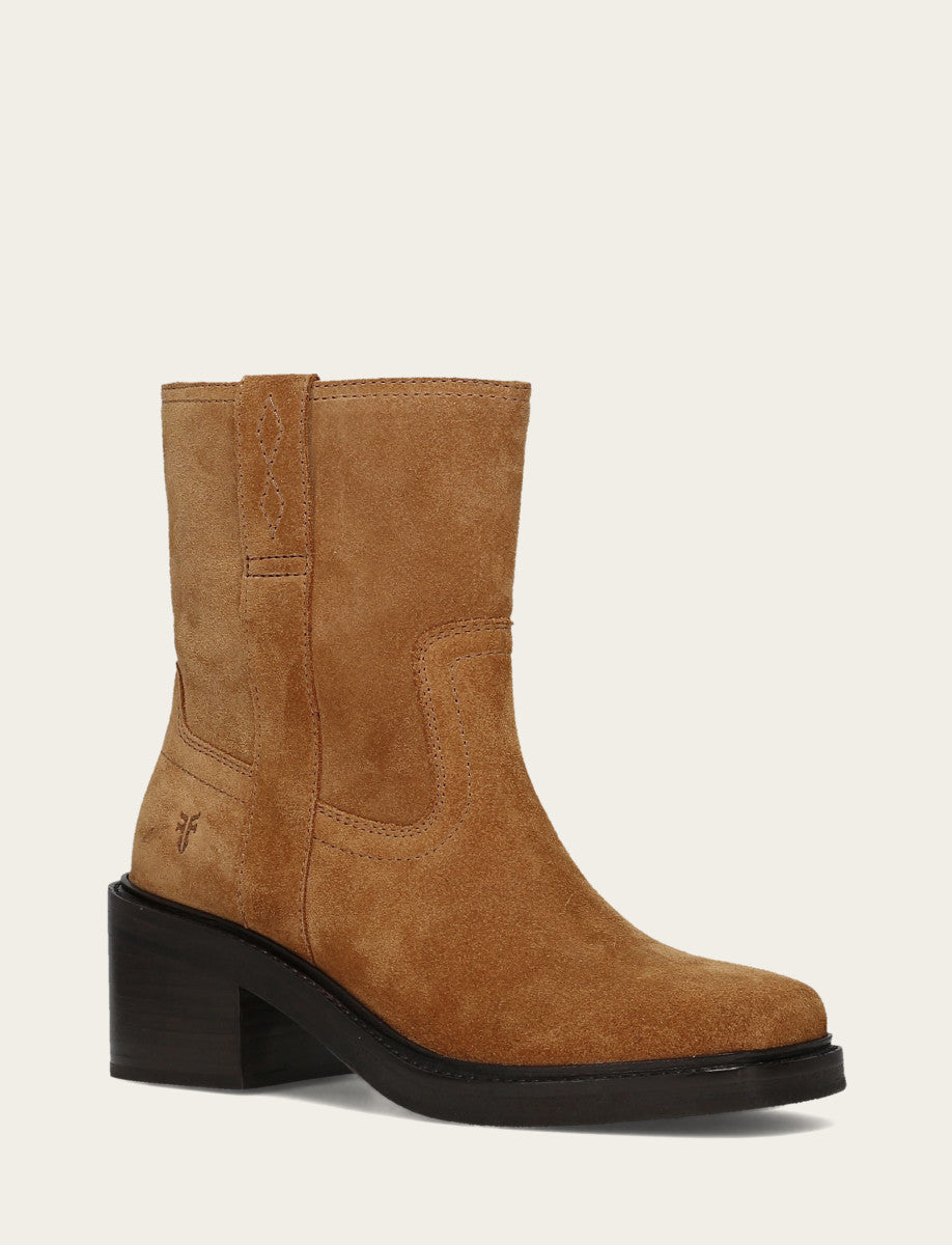 Frye Featured | Women's Toffee Kate Short Inside Zip Boot