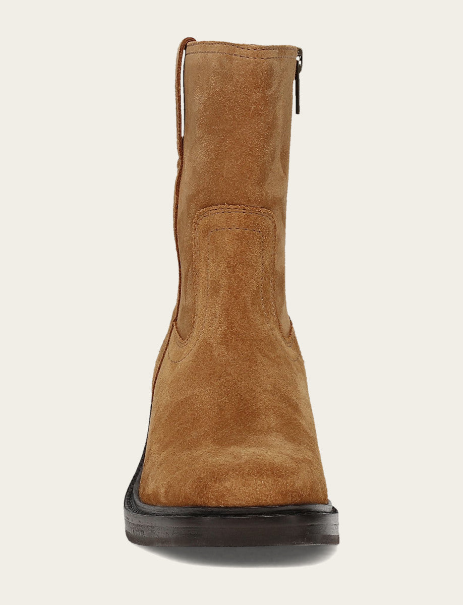 Frye Featured | Women's Toffee Kate Short Inside Zip Boot