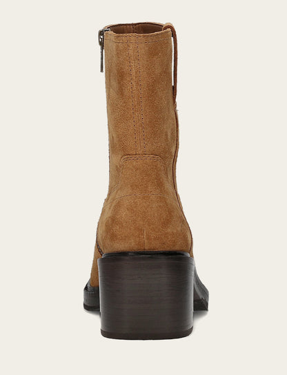 Frye Featured | Women's Toffee Kate Short Inside Zip Boot