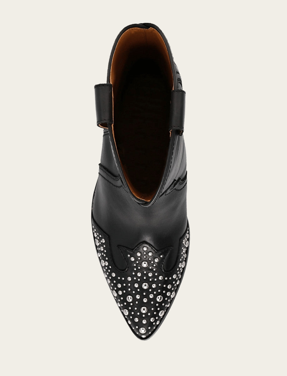 Frye Popular | Women's Black Sara Wingtip Stud Boot