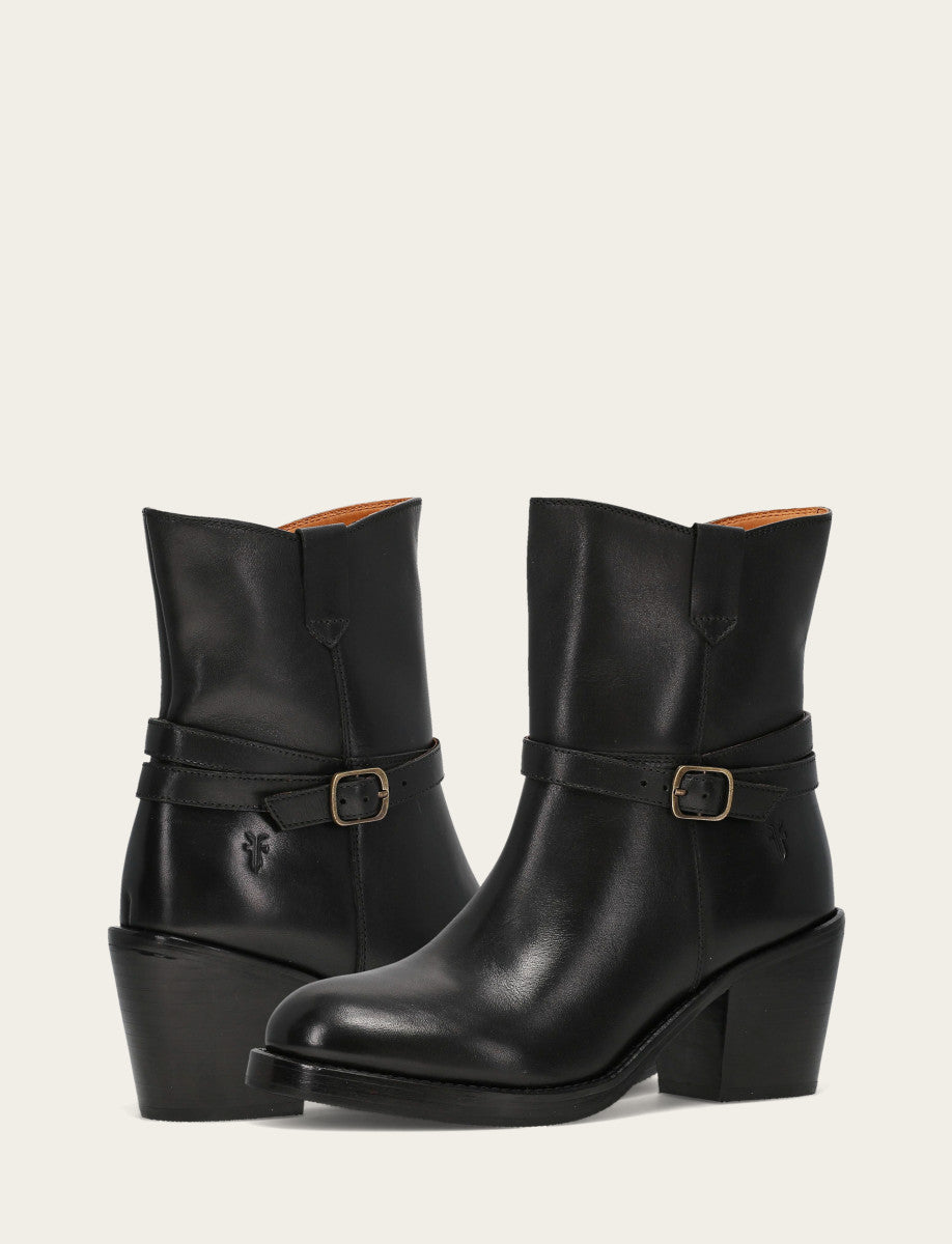 Frye Deals | Women's Black Rylee Belted Inside Zip Boot