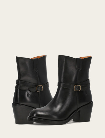 Frye Deals | Women's Black Rylee Belted Inside Zip Boot