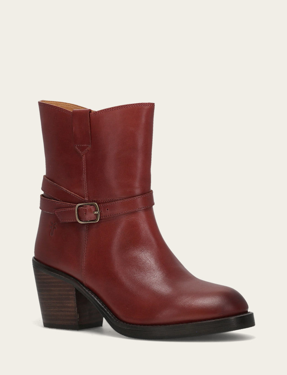Frye Top Pick | Women's Cranberry Rylee Belted Inside Zip Boot