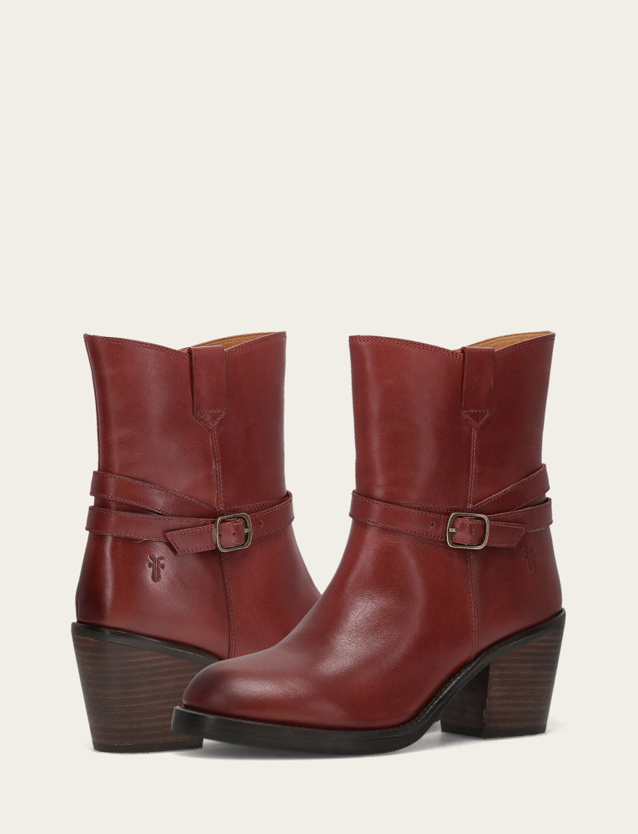 Frye Top Pick | Women's Cranberry Rylee Belted Inside Zip Boot