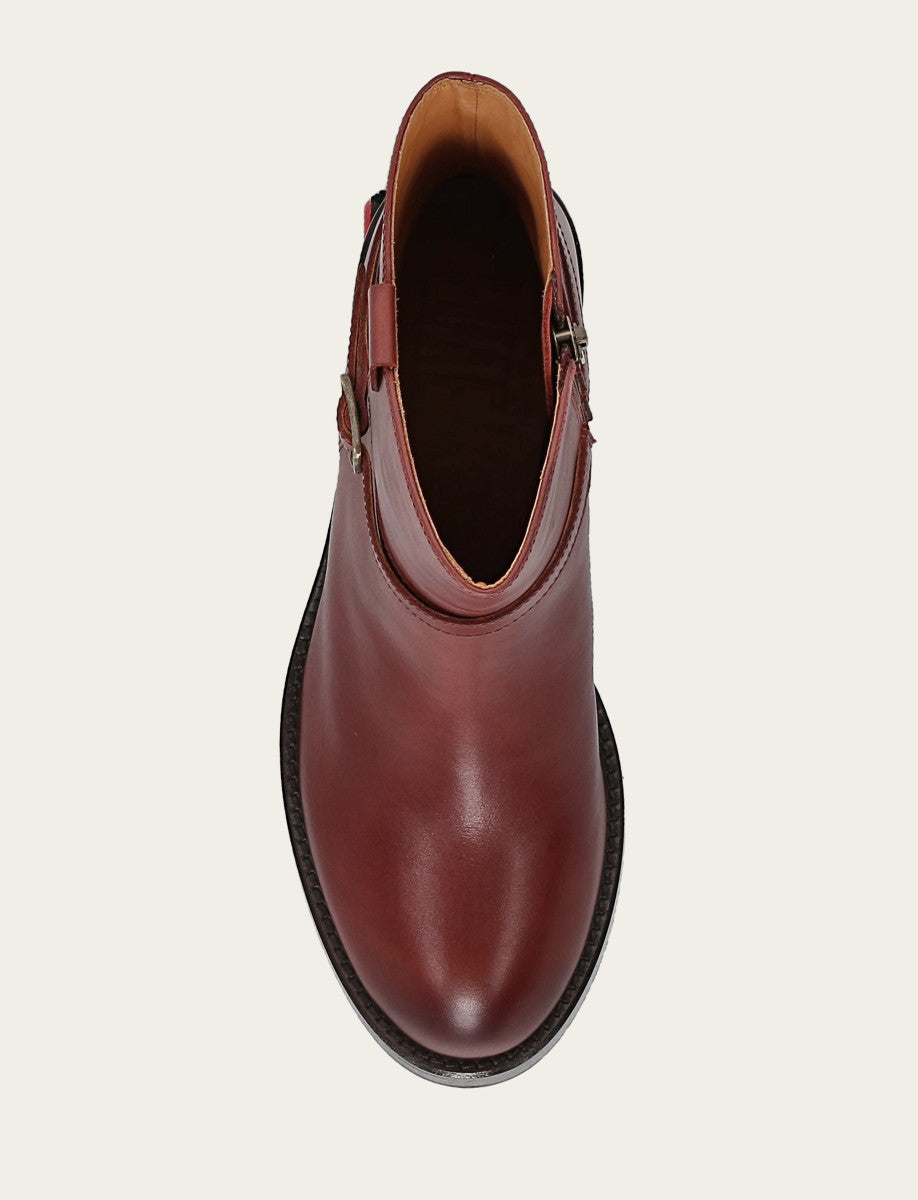 Frye Top Pick | Women's Cranberry Rylee Belted Inside Zip Boot