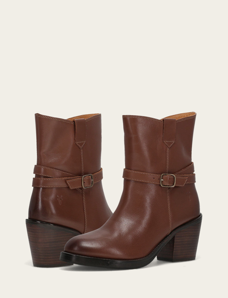Frye Latest | Women's Walnut Rylee Belted Inside Zip Boot